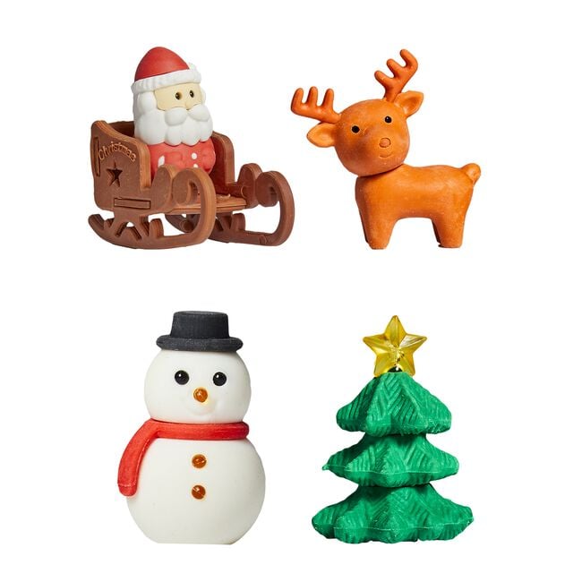 Christmas Eraser Set