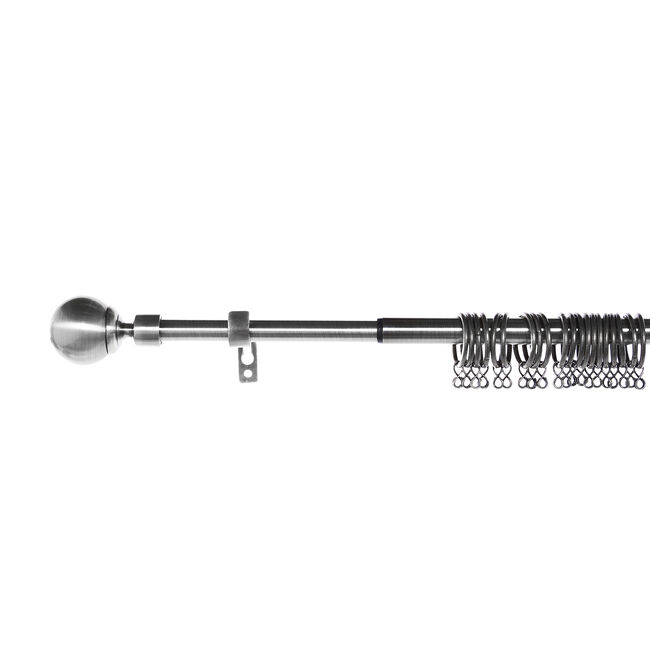 EXTENDABLE BALL 19mm 120-210cm Brushed Nickel