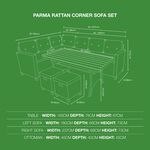 Parma Rattan Corner Sofa Set