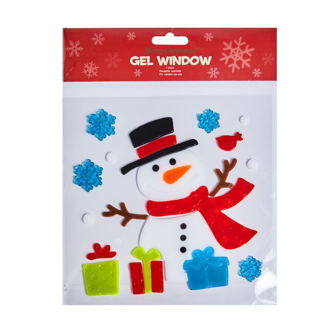 Christmas Novelty Window Gel Stickers