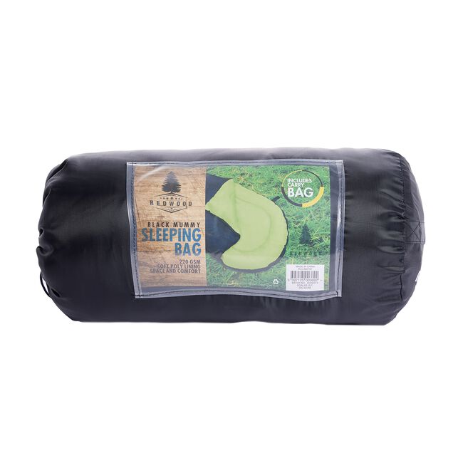 Black Mummy Sleeping Bag
