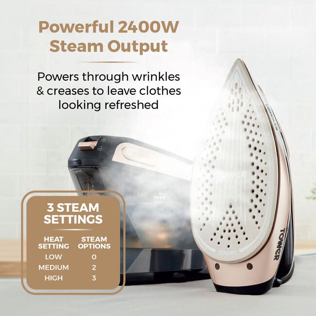 Tower Ceraglide 2400W Steam Generator Iron