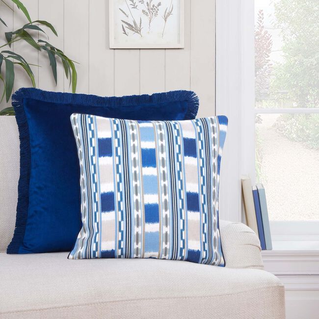 ELLEN FRINGE NAVY 45x45 Cushion