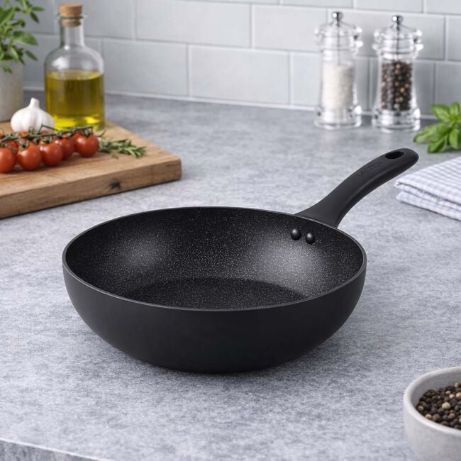 Salter Megastone Onyx Stirfry Wok Pan 28cm