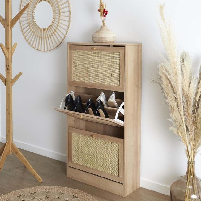 Bali 3 Door Shoe Cabinet 