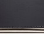 Reversible Leather Plain Placemats - Choc & Cream