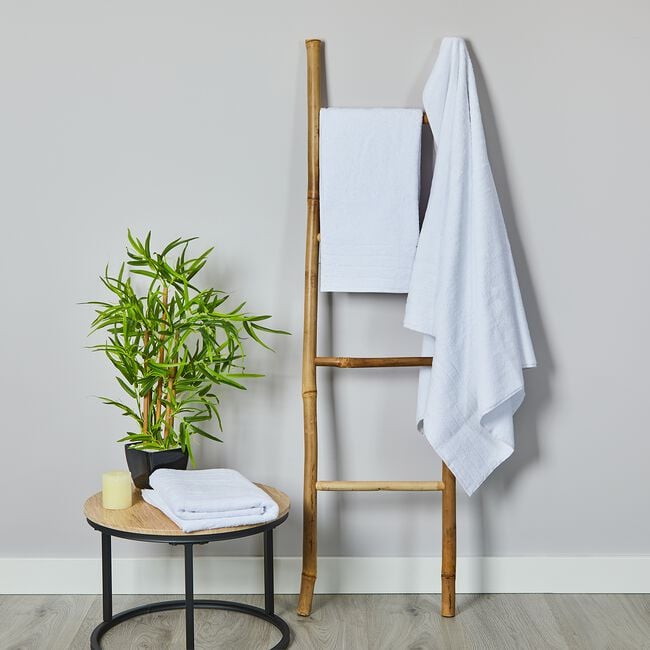  TURKISH COTTON SUPERSOFT 550GSM WHITE Hand Towel