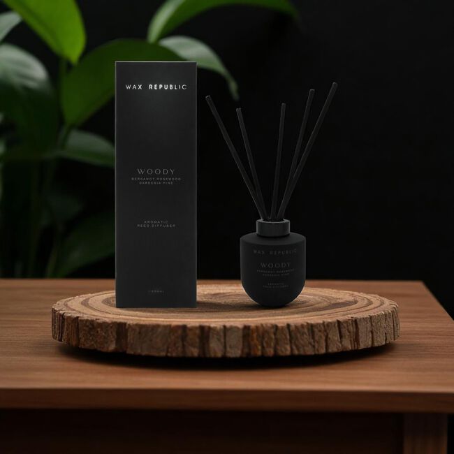 Wax Republic Woody Bergamot Rosewood Reed Diffuser