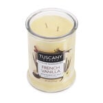 Tuscany Double Wick Candle French Vanilla 18oz