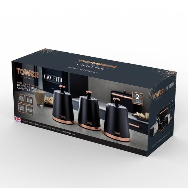 Tower Cavaletto Set Of 3 Canisters