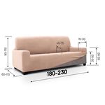 REGAL MILLS EASYSTRETCH CREAMA NATURAL  3  Seater Sofa Cover