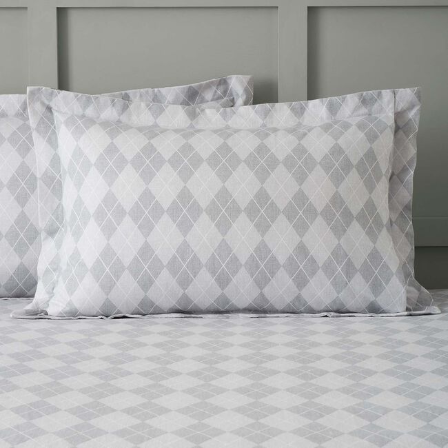 Nicole Day Argyle Brushed Cotton Oxford Pillowcase