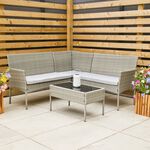 Modena Rattan Corner Sofa Set