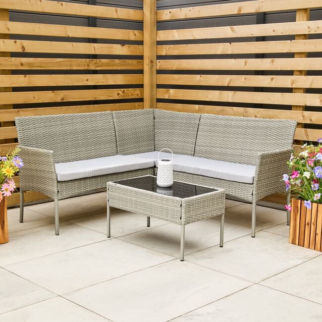 Modena Rattan Corner Sofa Set