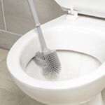 BELDRAY ANTIBAC Silicone Grey Toilet Brush