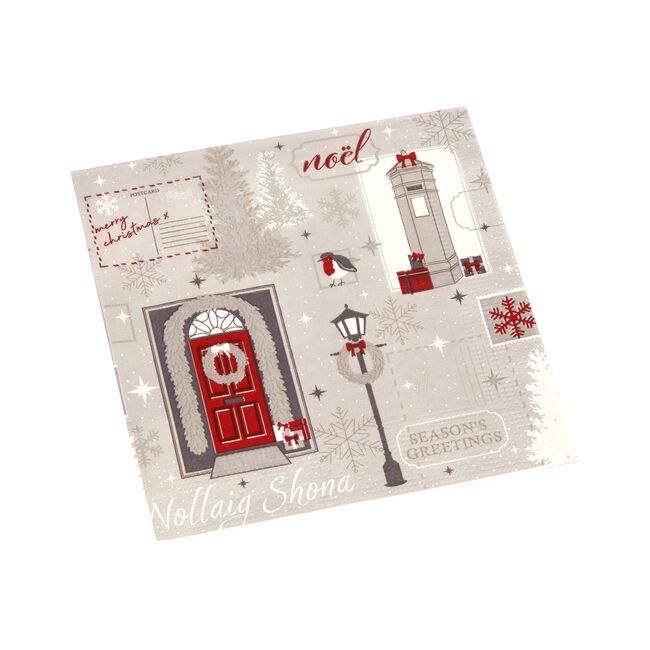 Festive Love Napkins 20 Pack 