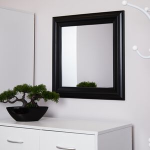 Westbury Black Square Mirror 56cm