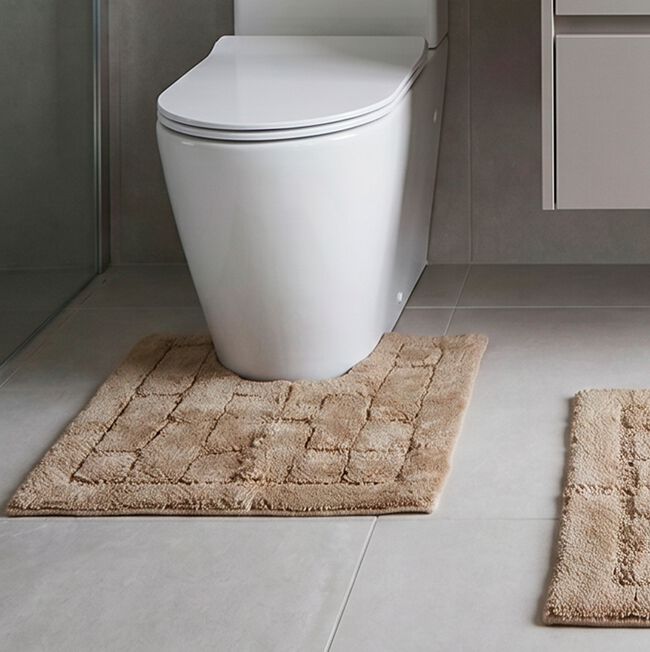 COTTON BRICK MOCHA 50x50 Pedestal Mat