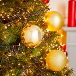 3 PACK 12cm GOLD Baubles