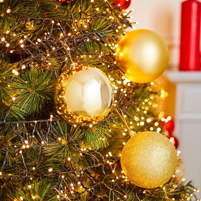 3 PACK 12cm GOLD Baubles