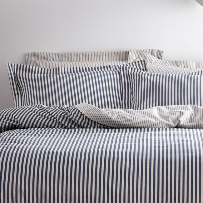 SINGLE DUVET COVER Herbden Navy/Grey