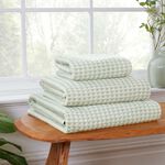 500GSM TURKISH YARN DYED WEAVE SAGE Hand Towel