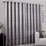 SEVILLA BRUSHED ICE GREY 66x72 Curtain