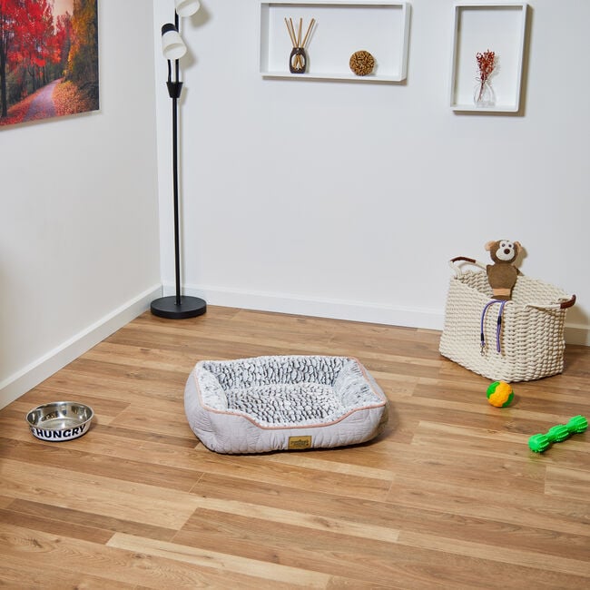 Quilted Soft Fleece Pet Bed Small