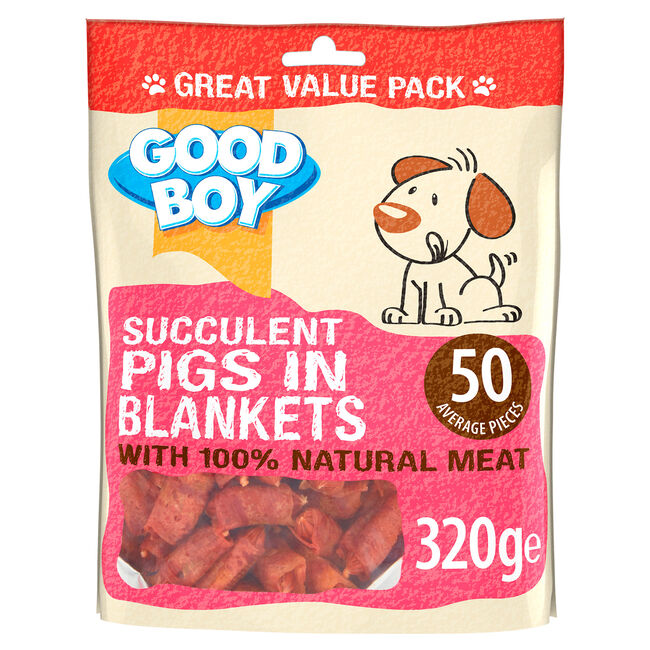 Good Boy Succulent Pigs in Blankets 320g Dog Treat