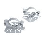 Coquelicot White/Grey Curtain Clip 2Pk