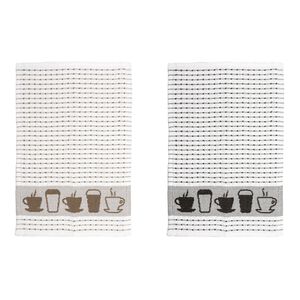 Assorted Border Tea Towels 3 Pack