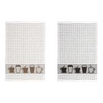 Assorted Border Tea Towels 3 Pack