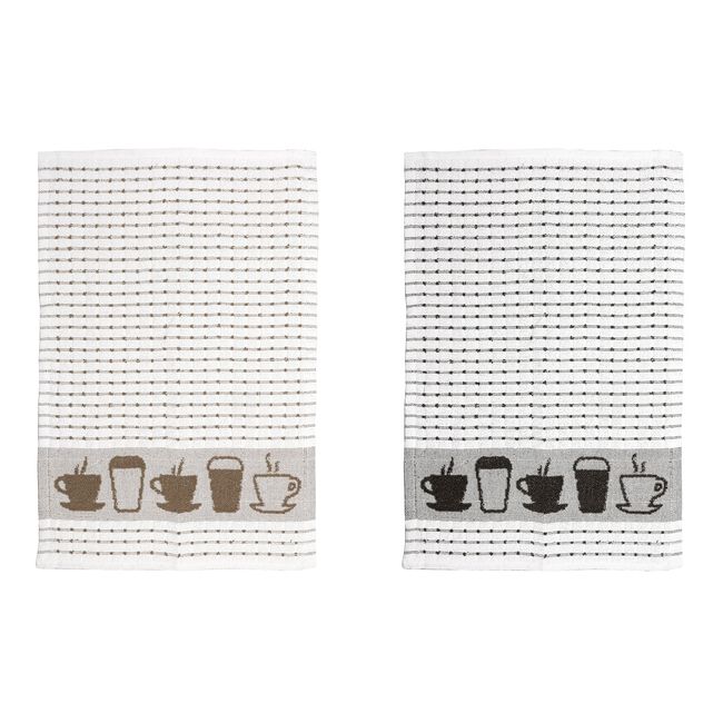 Assorted Border Tea Towels 3 Pack