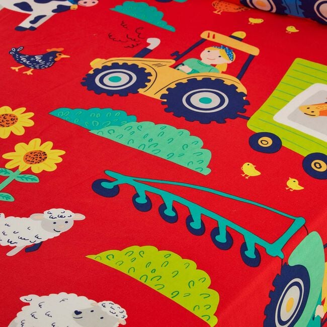 SUNNY DAZE FARM  Double Fitted Sheet