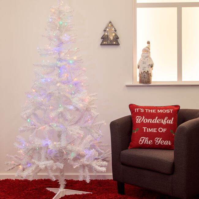 200 MULTICOLOUR Led Lights W/ White Cable