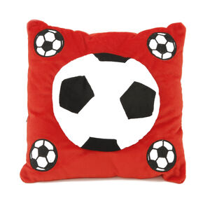 Football Cushion Red 40cm x 40cm