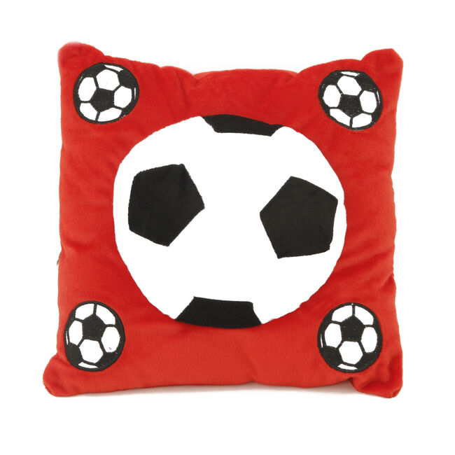 Football Cushion Red 40cm x 40cm Home Store + More