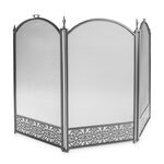 Silverflame 3 Panel Folding Decorative Fire Guard