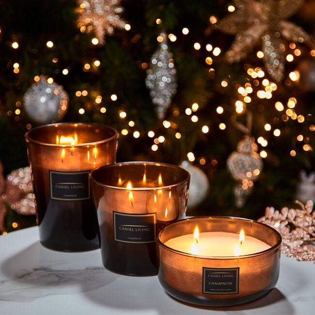 Cashel Living Champagne Candle