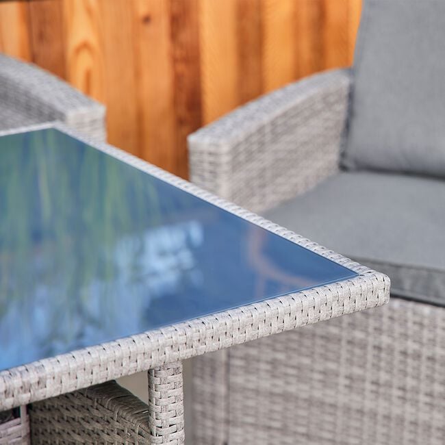 Toscana 5 Piece Rattan Lounge Dining Set