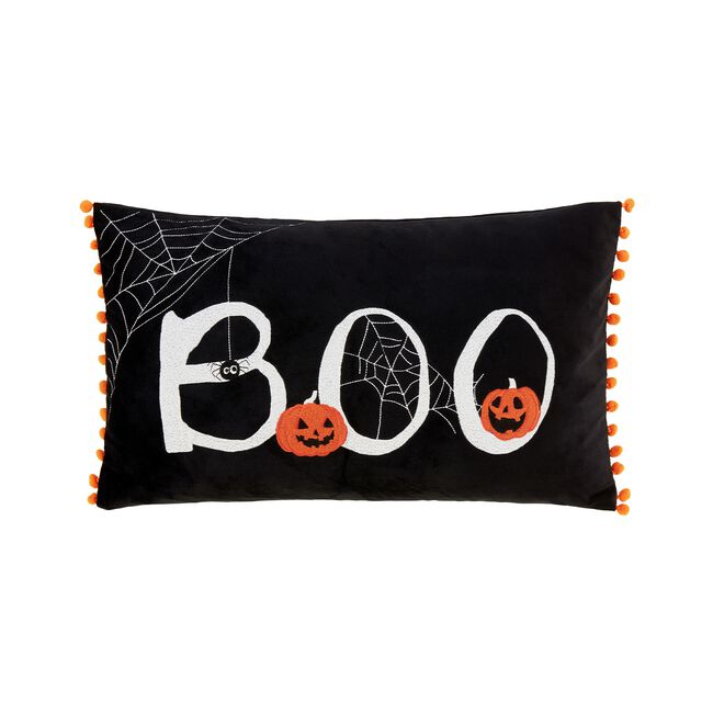 Embroidered Boo Cushion 30cm x 50cm