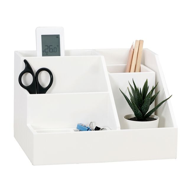 Storage Master Office Desk Organiser White