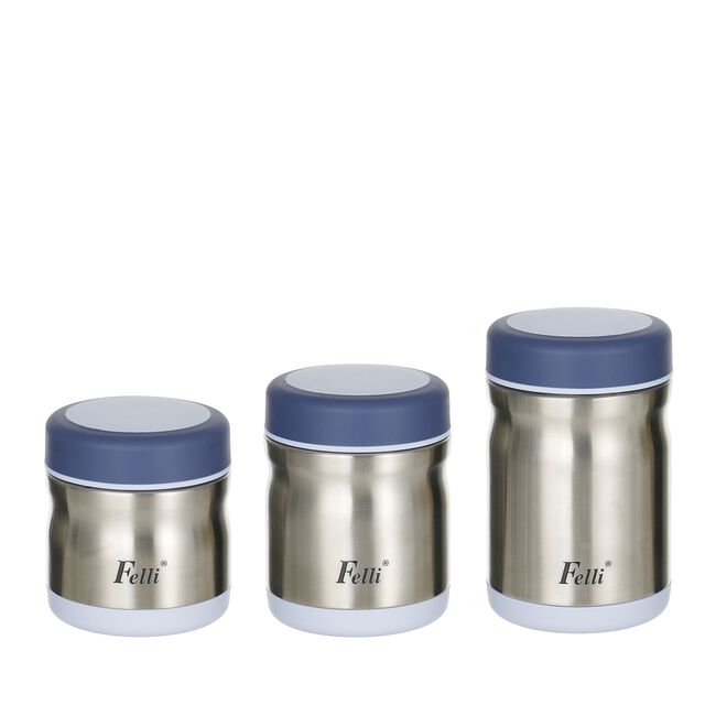 FELLI STAINLESS STEEL 0.35L Vacuum Food Jar