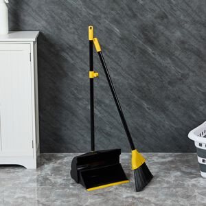 Gleam Clean Bee Long Handle Brush and Dustpan