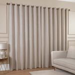 BLACKOUT & THERMAL STRIPE SAND 66x54 Curtain