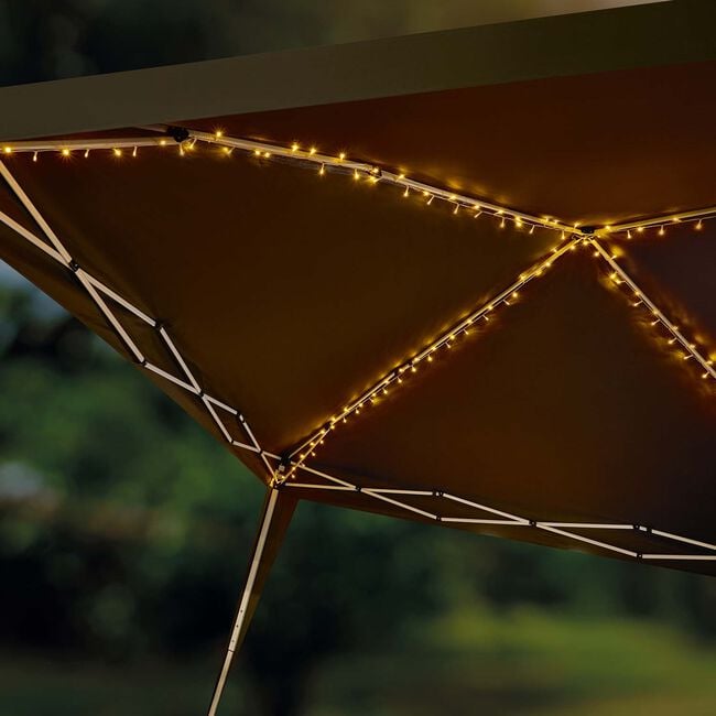 160 LED Solar Warm White Gazebo Lights