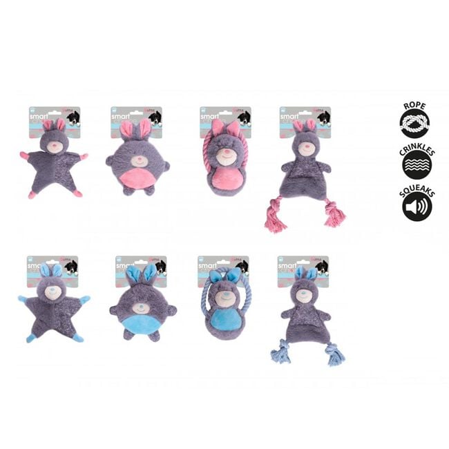 Puppy Plush Bunny Toy - Assorted