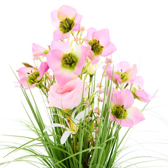 Bloomvivbe 40cm Rose & Sweet Pea Faux Bouquet