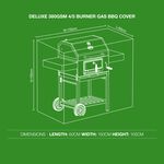 Deluxe 380GSM 4/5 Burner Gas BBQ Cover 