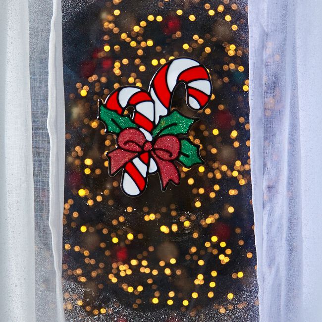 Candy Cane Window Sticker